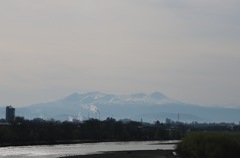 近文大橋より 大雪山を眺める