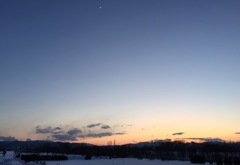 夕焼け散歩にて
