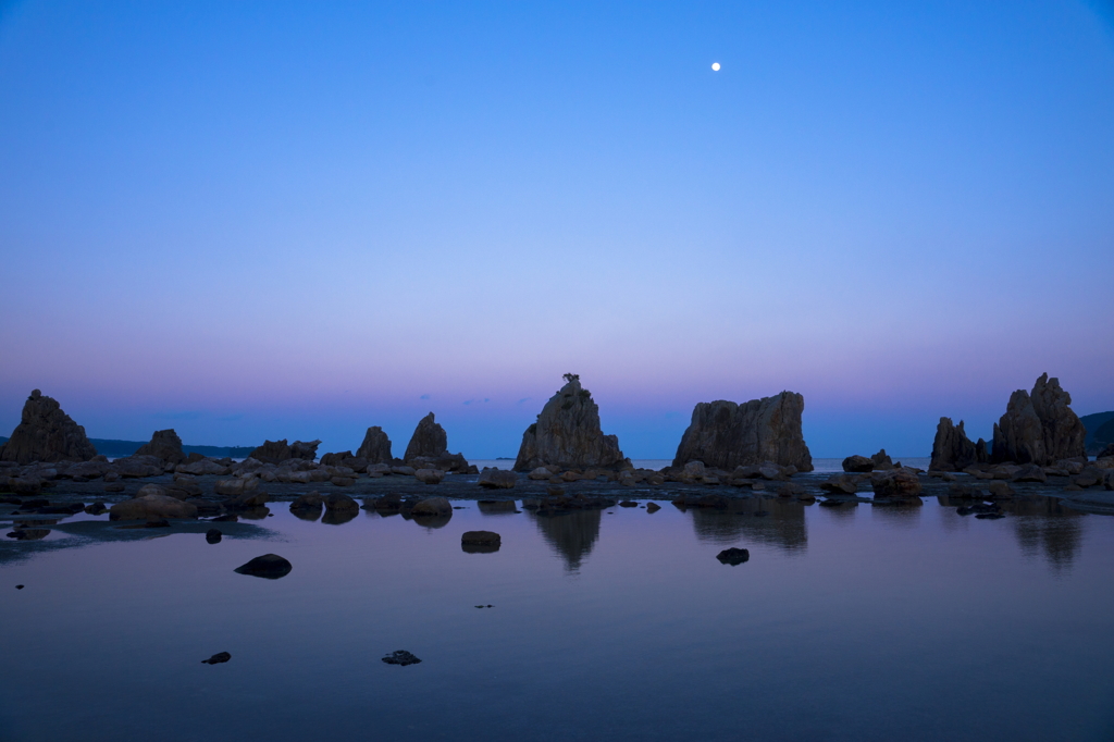 橋杭岩　日没後