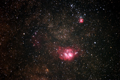 干潟星雲と三裂星雲　初撮り