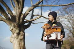 愛弟と愛犬