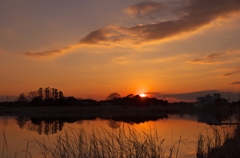 大関堤夕景