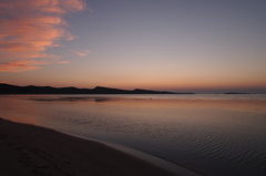 礼文島船泊からの夕焼け