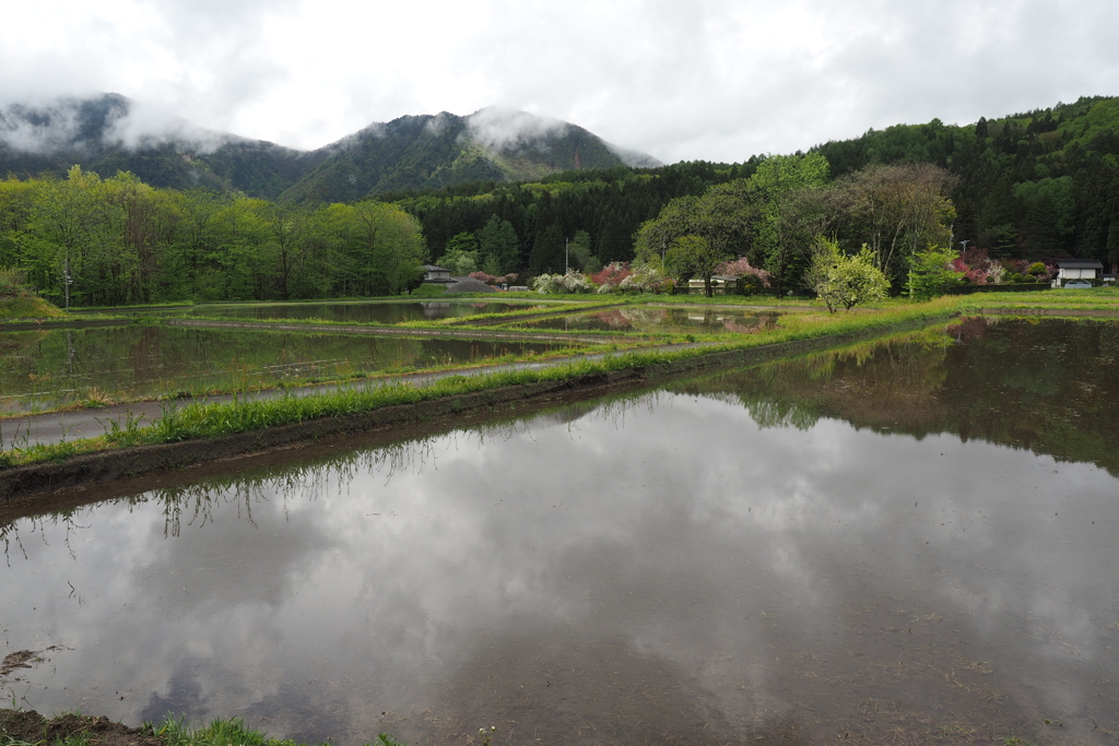 雨上がりの朝　大町温泉郷２