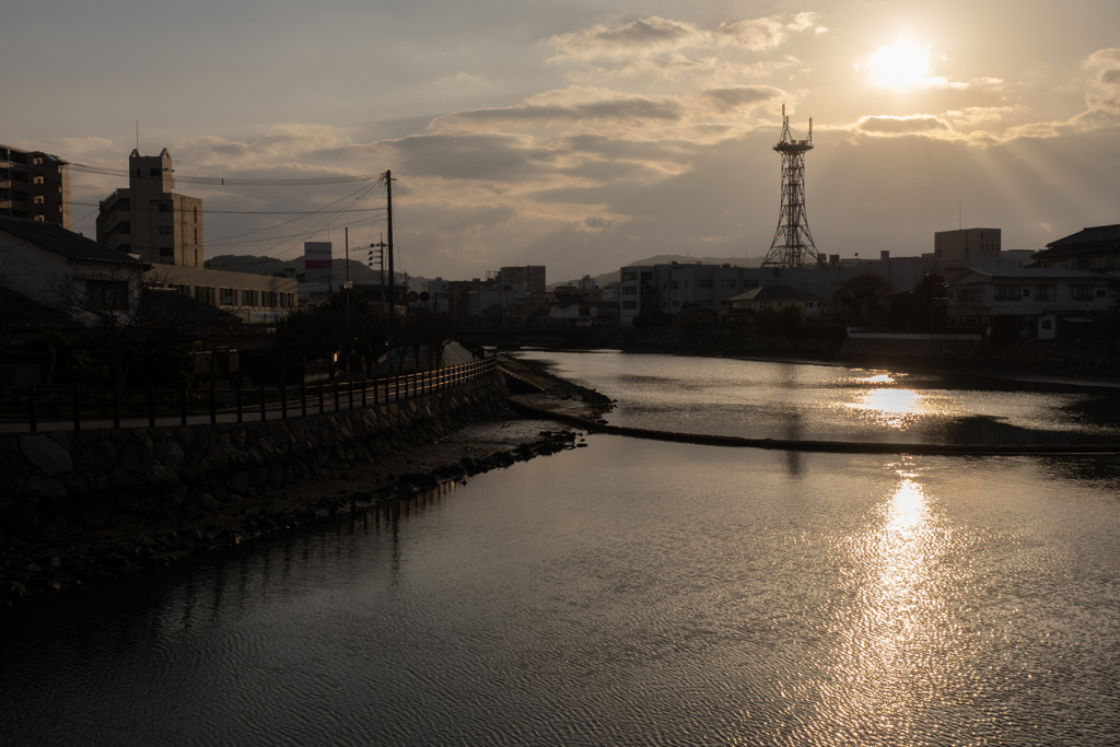 唐津の夕暮れ