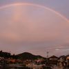 隠岐 八尾川にかかる虹