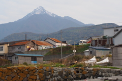 鴛泊の街と利尻山