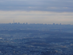 薄曇り(高尾山から）