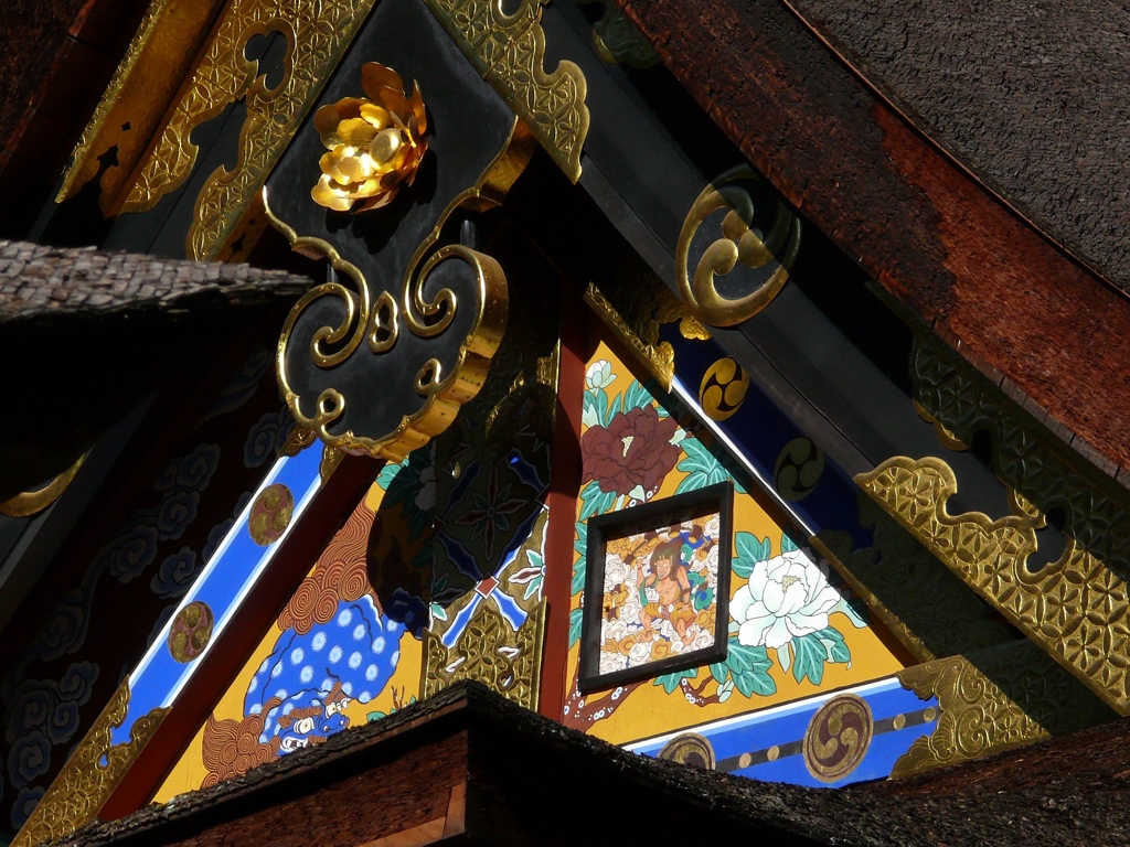 一之宮貫前神社本殿の雷神