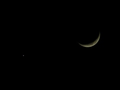 月と金星（2017年1月）