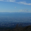 赤城山から　高崎・前橋と富士山