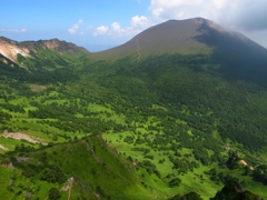 緑色の浅間山