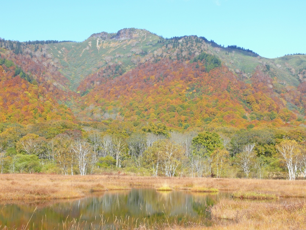 ヨッピ吊橋の近くからの景鶴山