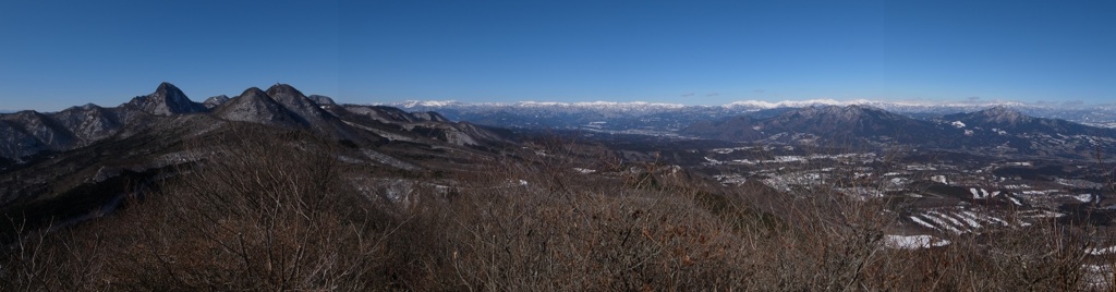 水沢山からのパノラマ