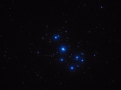 佐久間ダム(静岡)付近 プレアデス星団 