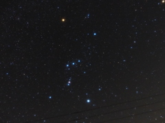 佐久間ダム(静岡)付近 オリオン座