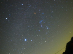 佐久間ダム(静岡)付近のオリオン座