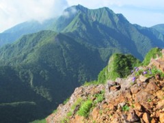 阿弥陀岳から見る権現岳