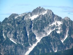 五竜岳から見た剣岳