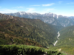 残雪の立山、剣岳１