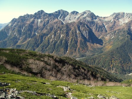 穂高岳全景