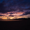 人工浜の夕焼け