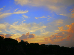 大阪城夕景