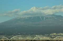 新幹線の中から富士山