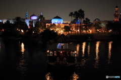 夜の蒸気船(At Disney Sea)