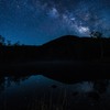 真夏の星空は少しブルー