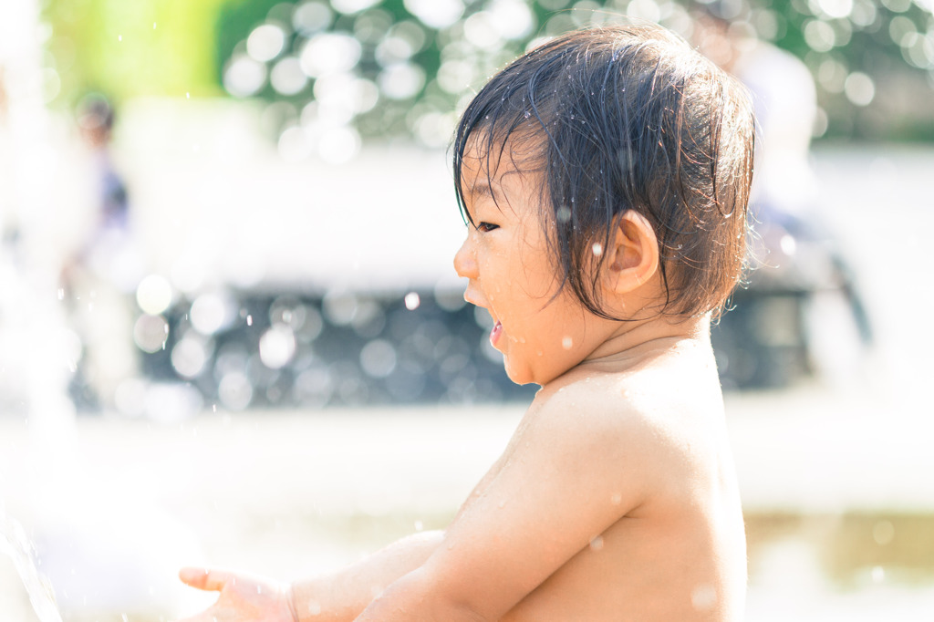 水遊び
