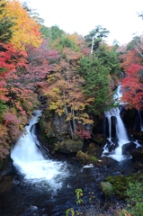 紅葉真っ盛り　竜頭の滝