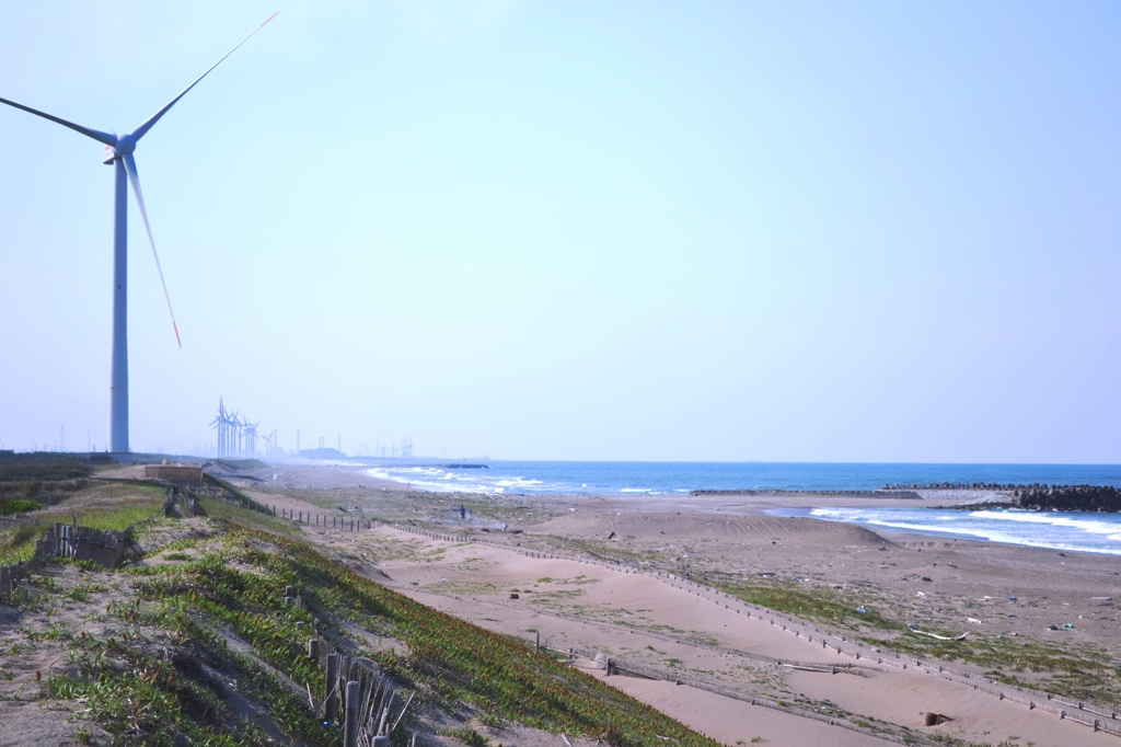 海風で回る