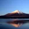 山中湖の夜明け