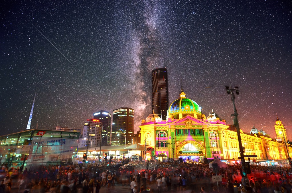 Flinders Station in Melbourne 