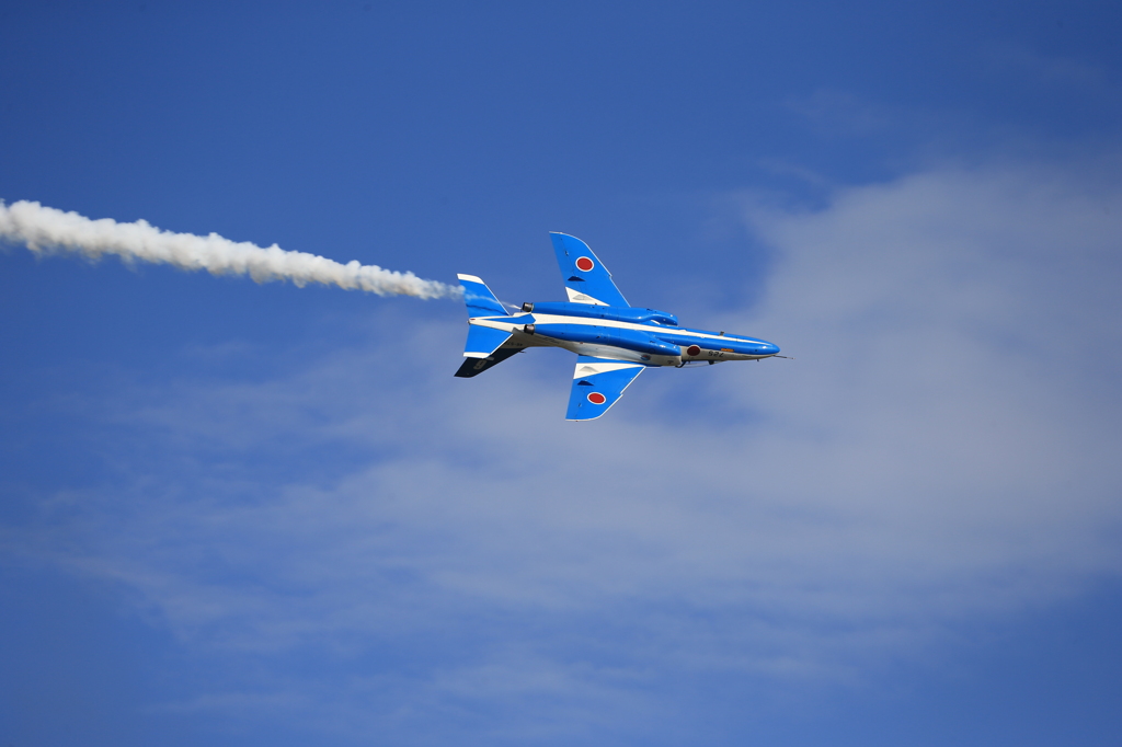 ソロ機によるロール飛行