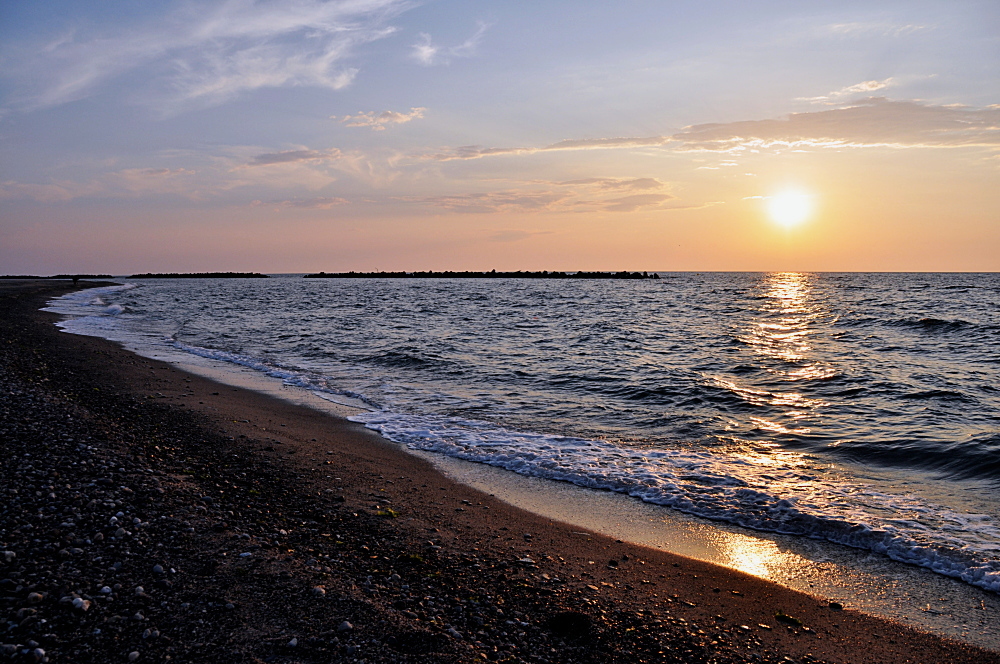 日本海の夕陽