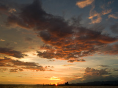 南港の夕暮れ
