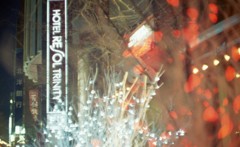 ホテル前のイルミネーション