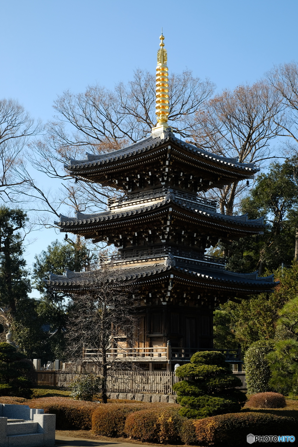 世田谷区唯一の三重塔