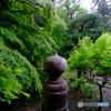 新緑に囲まれて