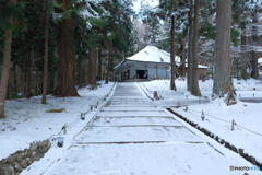 積もる雪に夢の跡