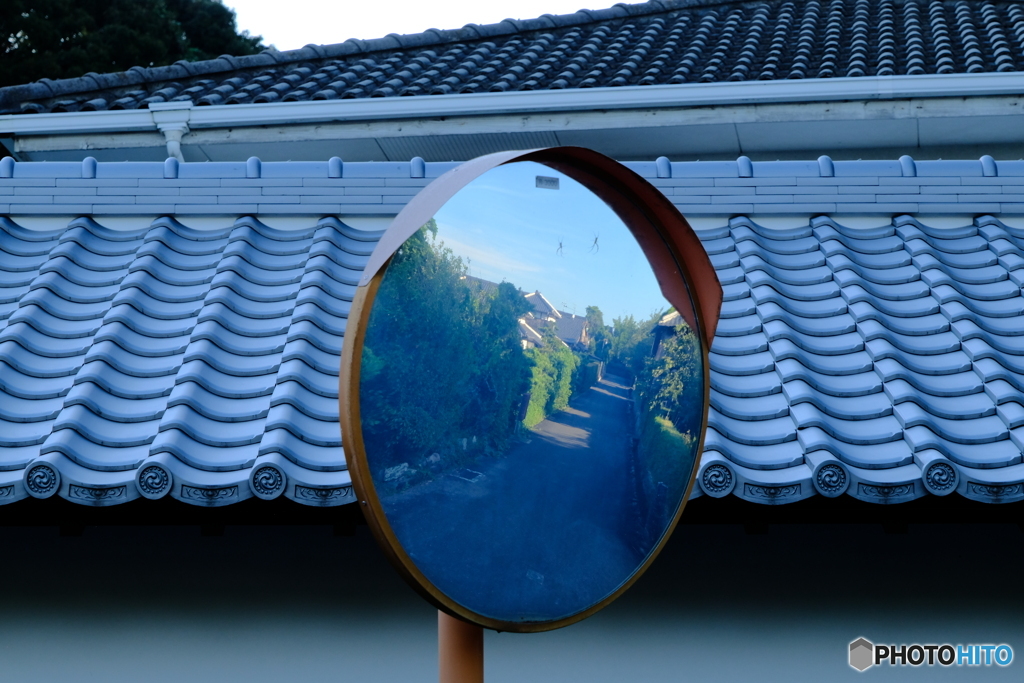鏡の中の重伝建。