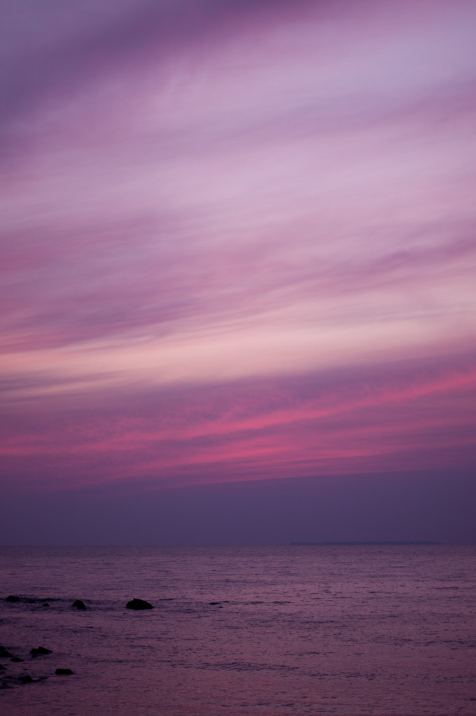 ピンクの夕焼け