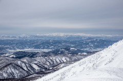 樹氷と朝日連峰