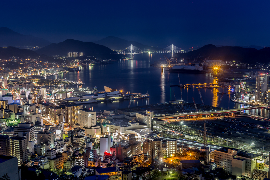 長崎港の夜景