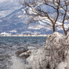 しぶき氷と磐梯山