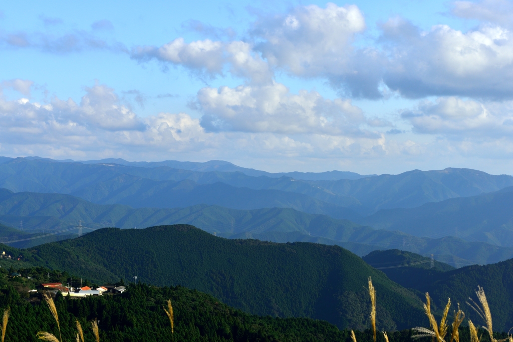 高野連峰秋晴れ