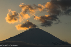 富士山　夕景