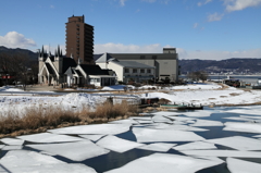 流氷のような景色